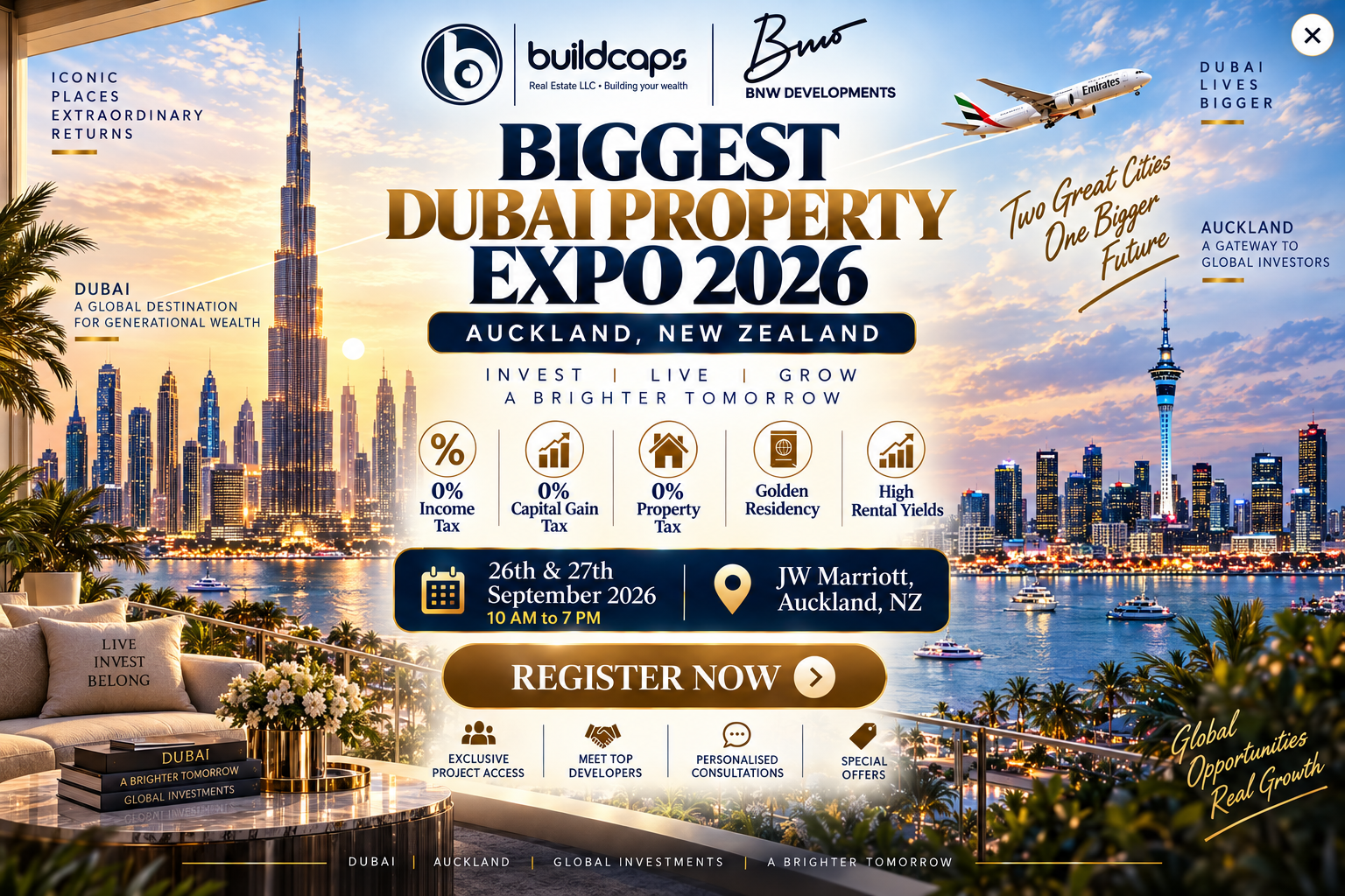 Biggest Dubai Property Expo 2026 - Auckland, New Zealand